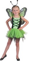 Groen vlinder kleedje voor meisjes 3-5 jaar