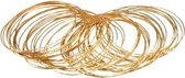 50x gouden verkleed plastic armbanden - Carnaval 1001 nacht thema sieraden voor verkleedkleding