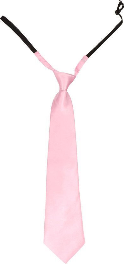 Lichtroze stropdas 40 cm verkleedaccessoire voor dames/heren - Licht roze  thema... | bol.com