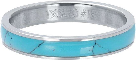 iXXXi Jewelry - Vulring - Zilverkleurig/Turkoois - Turquoise Stone - 4mm
