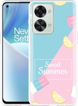 OnePlus Nord 2T Hoesje Sweet Summer - Designed by Cazy