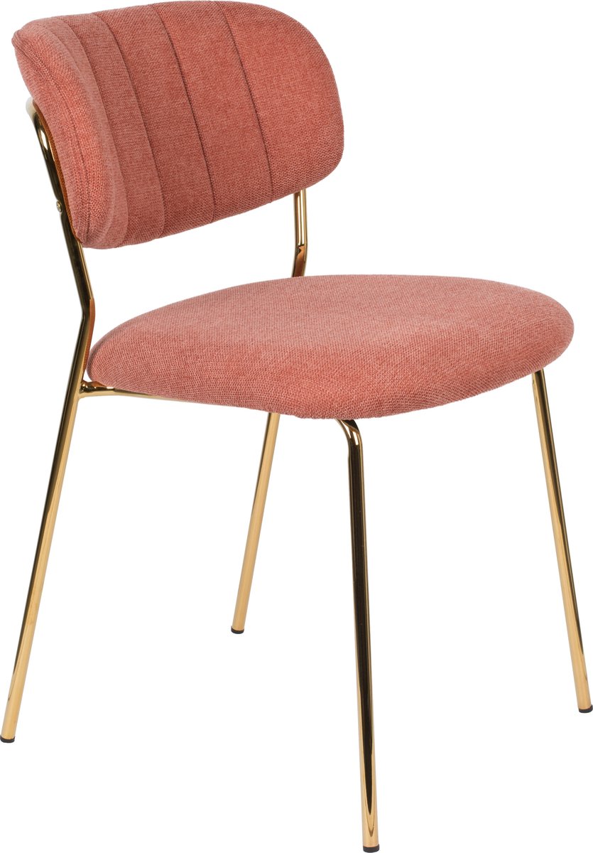 AnLi Style Chair Jolien Gold/Pink Roze