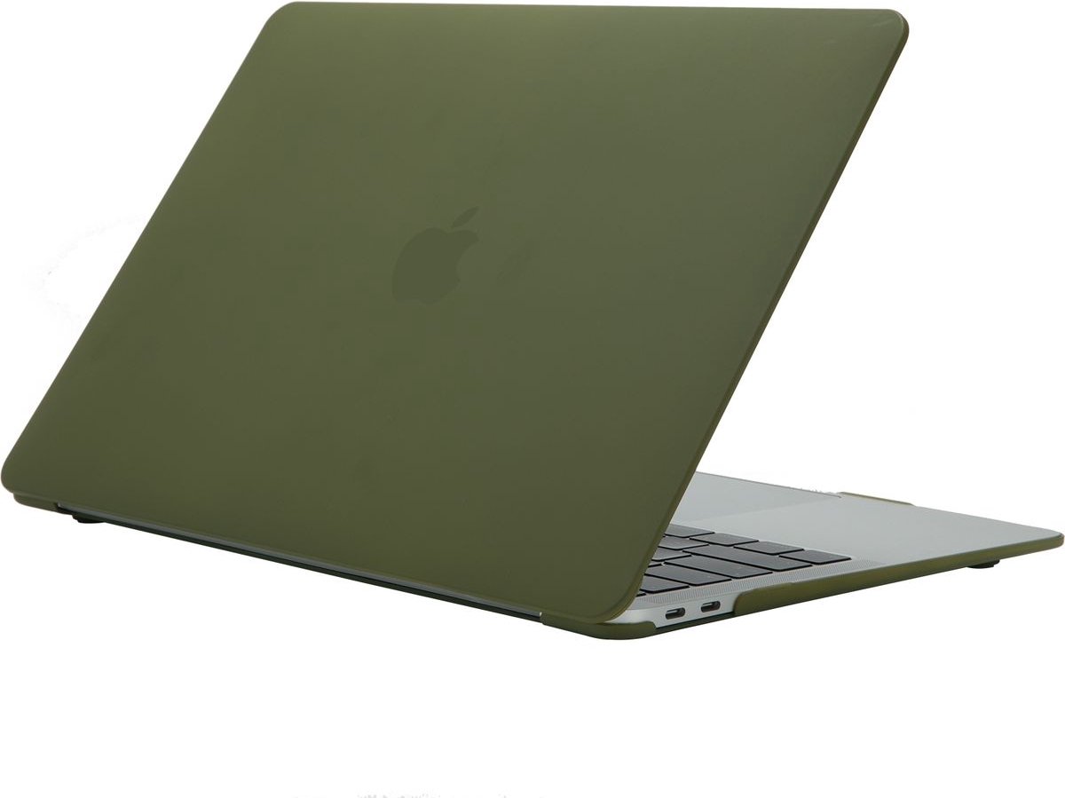 Apple MacBook 12 (2015-2017) Case - Mobigear - Cream Matte Serie - Hardcover - Avocado Green - Apple MacBook 12 (2015-2017) Cover