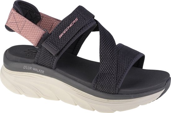 Skechers D'Lux Walker Kind Mind 119302-GYPR, Vrouwen, Grijs, Sandalen, maat: 39