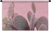 Wandkleed - Wanddoek - Cactus - Planten - Zomer - 150x100 cm - Wandtapijt