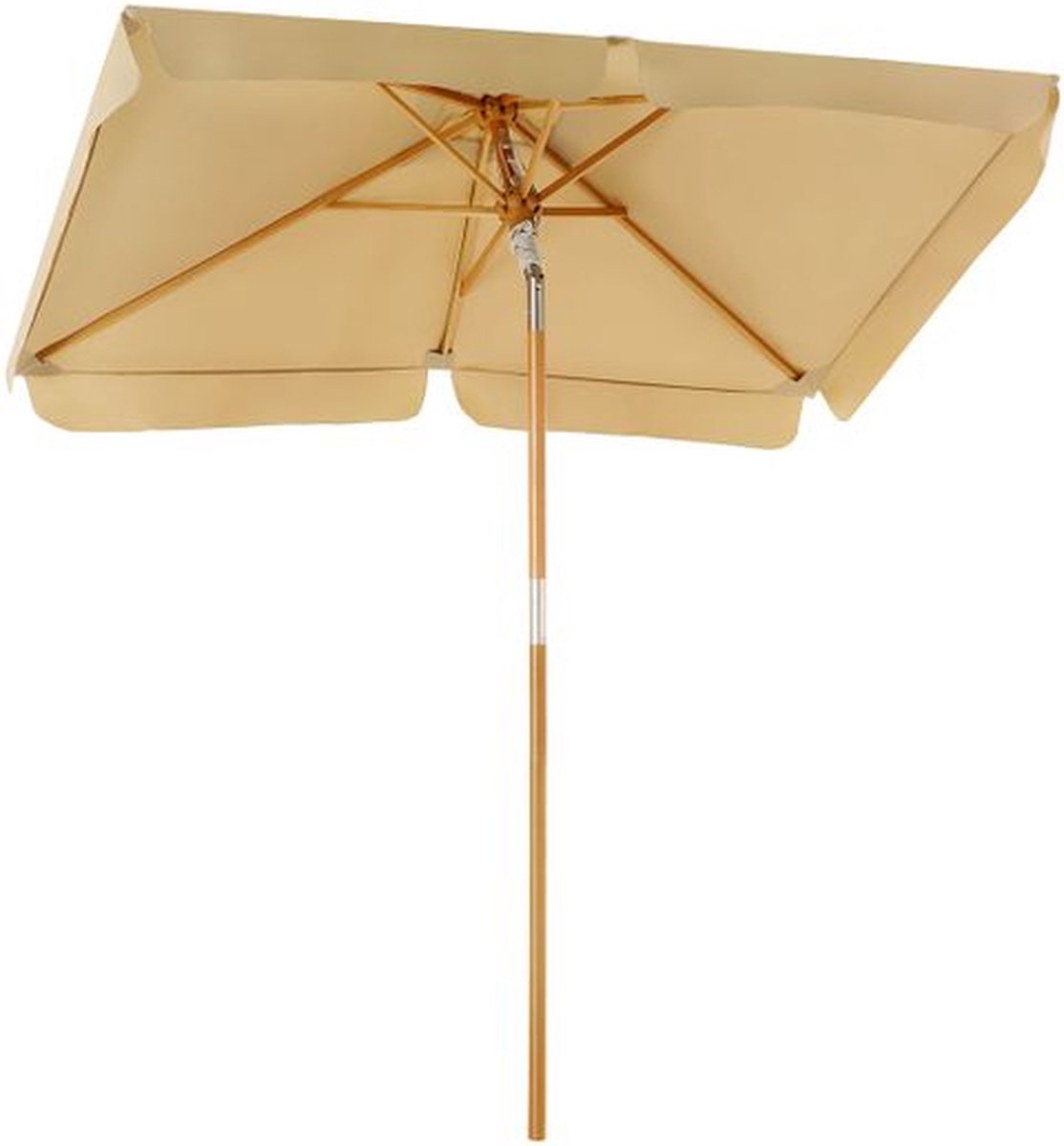 IN.HOMEXL Lissy Parasol – UV bescherming – 200 x 125 cm - Waterdicht - Tuin of Strand - inclusief opberghoes - Taupe