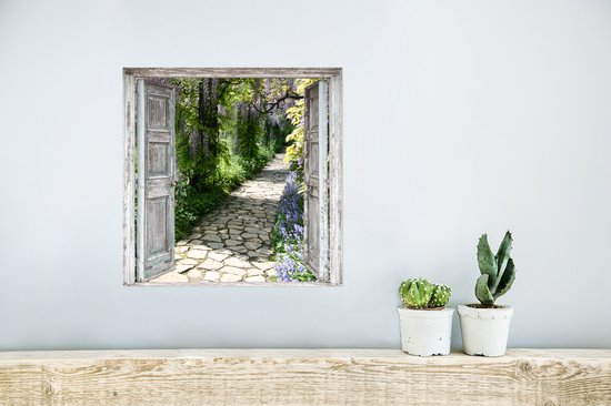 Affiche Transparente - Forêt - Pierres - Printemps - 30x30 cm