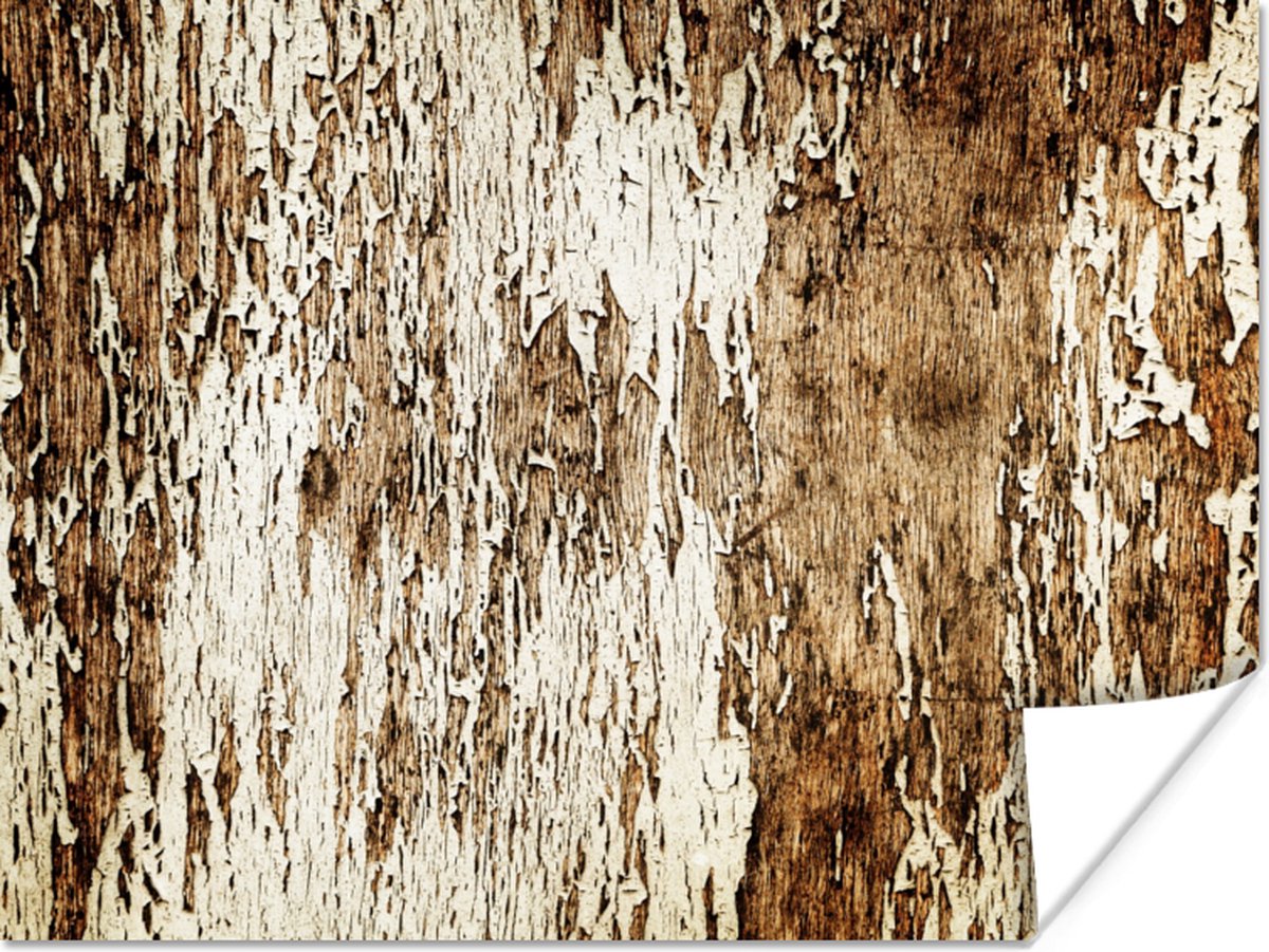 Poster Hout - Rustiek - Boom - 160x120 cm XXL