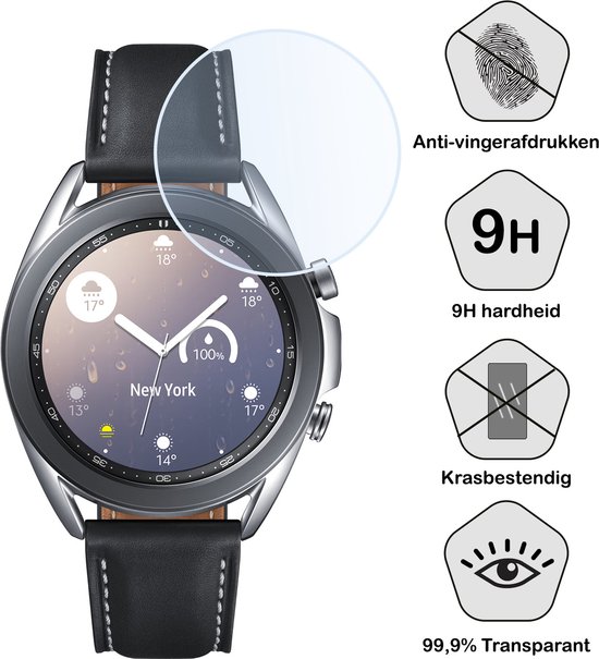 Screenprotector Geschikt voor Samsung Galaxy Watch 3 45 mm Screenprotector Glas Gehard. bol