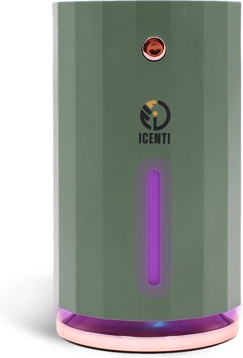 ICENTI Luchtbevochtiger met Aromatherapie – Draadloze Humidifier 150 ML – Aroma Diffuser voor Slaapkamer en Babykamer