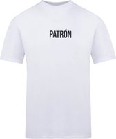 Patrón Wear - T-shirt - Oversized Brand T-shirt White/Black - Maat L