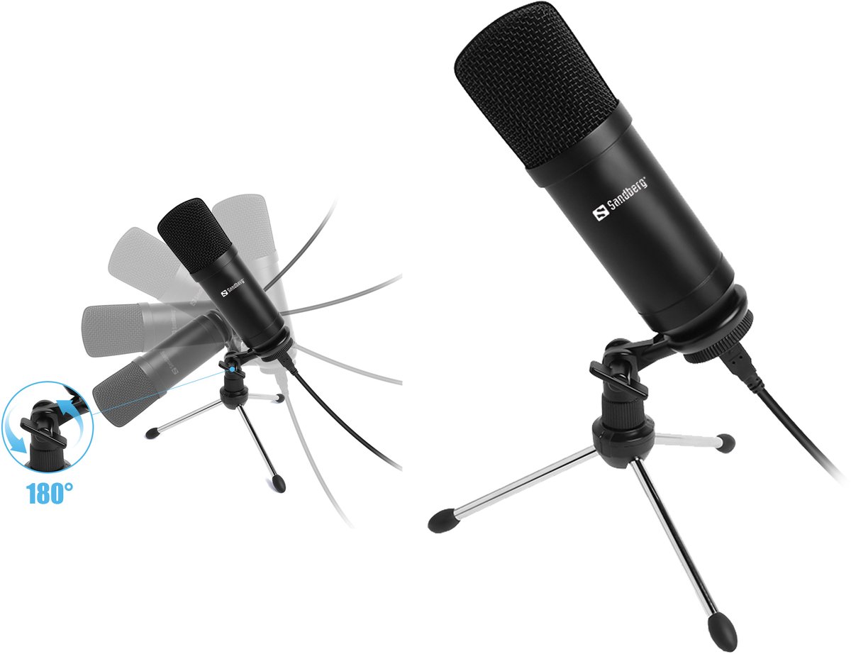 Sandberg Streamer USB Desk Microphone