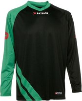 Patrick Victory Voetbalshirt Lange Mouw Heren - Zwart / Groen | Maat: L