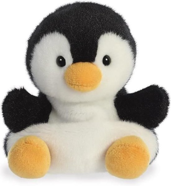 Aurora Pluche dieren knuffel - pinguin - dierentuin cadeau knuffel - 13 cm