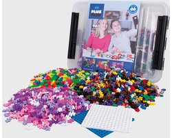 foto van Plus-Plus - Opbergbox Mix - Constructiespeelgoed - Set Met Bouwstenen - 2400 Delige Bouwset - Bouwspeelgoed - Vanaf 3 Jaar