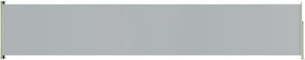 vidaXL - Tuinscherm - uittrekbaar - 117x600 - cm - grijs