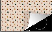 KitchenYeah® Inductie beschermer 91.2x52 cm - Bloemen - Patronen - Stippen - Kookplaataccessoires - Afdekplaat voor kookplaat - Inductiebeschermer - Inductiemat - Inductieplaat mat