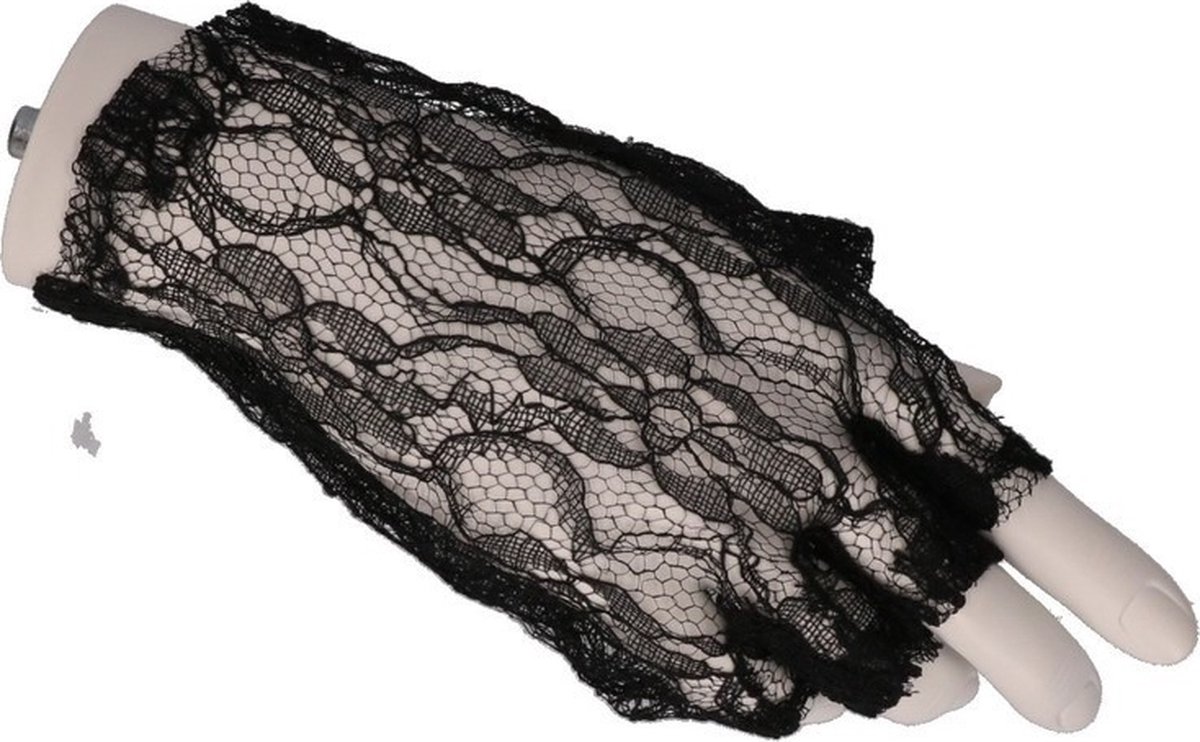MSLSOZ 2 paar elegante kanten handschoenen voor dames, korte kanten