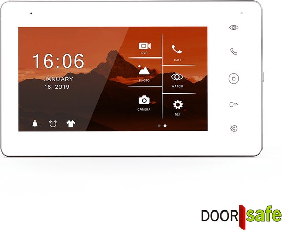 Doorsafe 7560 PRO - Professionele video deurbel met camera - FHD 2MP - 2 x 7" touchscherm - gratis opslag op 32Gb SD-kaart - Zonder internet — afbeelding 4