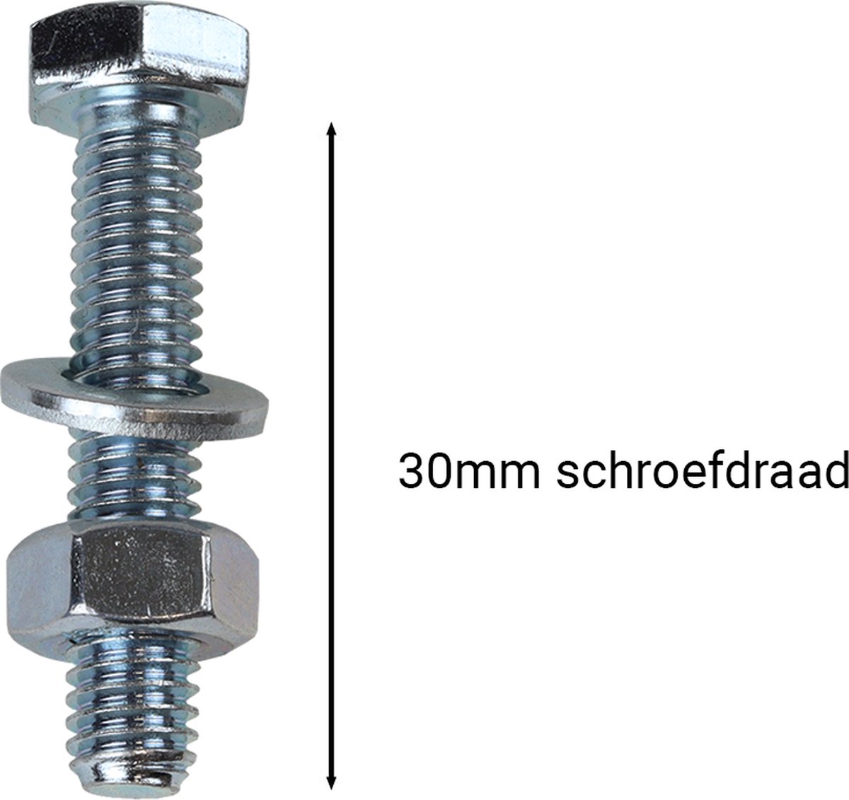 Tapbouten Verzinkt M6 x 30 mm | 200 stuks