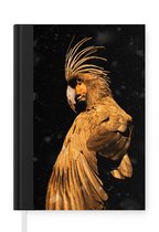 Carnet - Carnet d'écriture - Cacatoès - Vogels - Or - Carnet - Format A5 - Bloc-notes