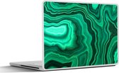 Laptop sticker - 14 inch - Geode - Groen - Agaat - Stenen - 32x5x23x5cm - Laptopstickers - Laptop skin - Cover
