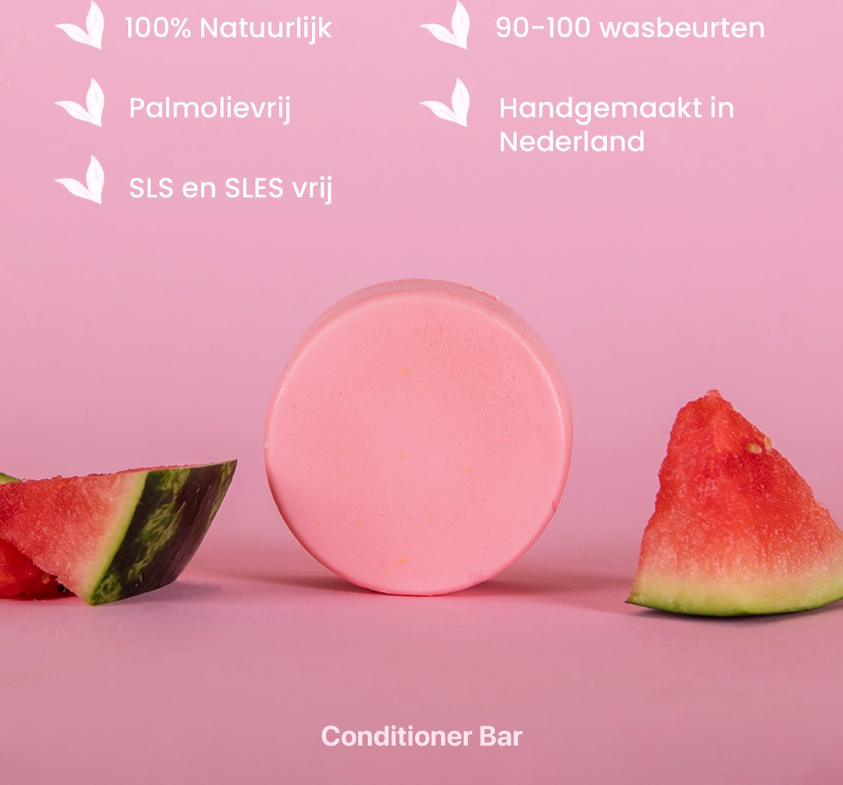 HappySoaps Conditioner Bar You're One in a Melon Krullen en Droog Haar 100...