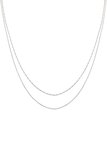 Venetiaanse halsketting voor heren en dames van Ostan, roestvrij staal, zilver, briolette ketting, venetiaanse ketting, breedte 1,5 - 5 mm, lengte 45