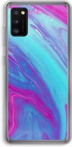 Case Company® - Hoesje geschikt voor Samsung Galaxy A41 hoesje - Zweverige regenboog - Soft Cover Telefoonhoesje - Bescherming aan alle Kanten en Schermrand