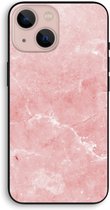 Case Company® - Hoesje geschikt voor iPhone 13 mini hoesje - Roze marmer - Biologisch Afbreekbaar Telefoonhoesje - Bescherming alle Kanten en Schermrand