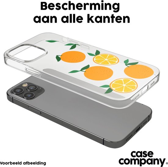 Case Company® - Coque Samsung Galaxy A21s avec cordon - Serez-vous ma clémentine - Protection de téléphone avec cordon Zwart - Tous les côtés et sur la protection des bords de l'écran