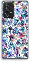 Hoesje geschikt voor Samsung Galaxy A52s 5G hoesje - Hibiscus Flowers - Soft Cover Telefoonhoesje - Bescherming aan alle Kanten en Schermrand