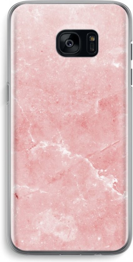 Case Company® - Samsung Galaxy S7 hoesje - Roze marmer - Soft | bol.com