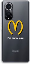 Case Company® - Hoesje geschikt voor Huawei Nova 9 hoesje - I'm lovin' you - Soft Cover Telefoonhoesje - Bescherming aan alle Kanten en Schermrand