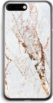 Case Company® - iPhone 7 PLUS hoesje - Goud marmer - Soft Cover Telefoonhoesje - Bescherming aan alle Kanten en Schermrand