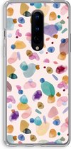 Case Company® - Hoesje geschikt voor OnePlus 8 hoesje - Terrazzo Memphis - Soft Cover Telefoonhoesje - Bescherming aan alle Kanten en Schermrand