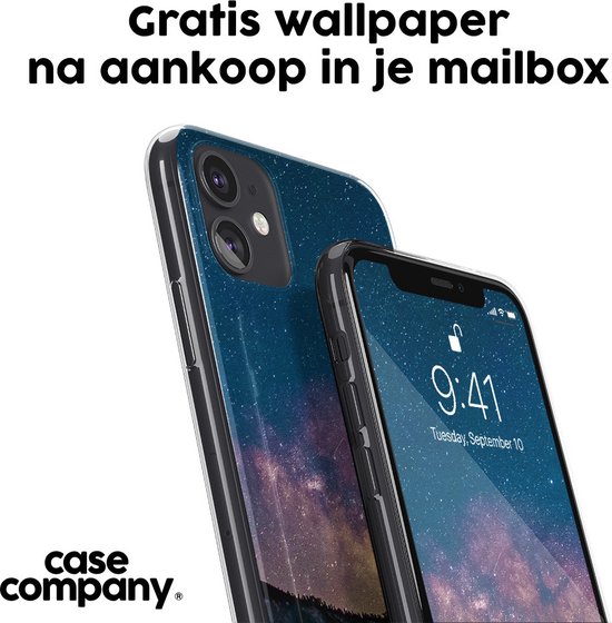 Case Company® - Coque pour iPhone XR avec cordon - Voyage dans l'espace - Coque pour téléphone avec cordon Zwart - Protection Extra sur tous les côtés et sur le bord de l'écran