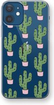 Case Company® - Hoesje geschikt voor iPhone 12 mini hoesje - Cactus Lover - Soft Cover Telefoonhoesje - Bescherming aan alle Kanten en Schermrand