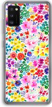 Case Company® - Hoesje geschikt voor Samsung Galaxy A41 hoesje - Little Flowers - Soft Cover Telefoonhoesje - Bescherming aan alle Kanten en Schermrand