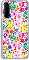 Case Company® - Hoesje geschikt voor OnePlus Nord hoesje - Little Flowers - Soft Cover Telefoonhoesje - Bescherming aan alle Kanten en Schermrand