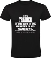 Trainer Heren t-shirt | verjaardagkado | verjaardag kado | grappig | jarig | cadeau | Zwart