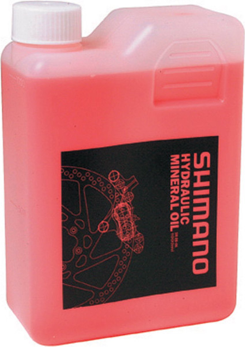 Shimano Hydraulische minerale olie voor schijfremmen - 1000 ml - Transparant/Roze