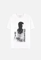 Uncharted Heren Tshirt -L- Nathan Drake Wit