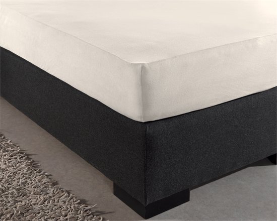 Drap-housse Boxspring Home Care - Double Jersey Stretch - Simple - 220 grammes - 80/90 / 100x200 - Crème