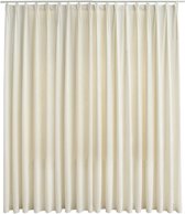 Bol.com vidaXL - Gordijn - verduisterend - met - haken - 290x245 - cm - fluweel - crème aanbieding