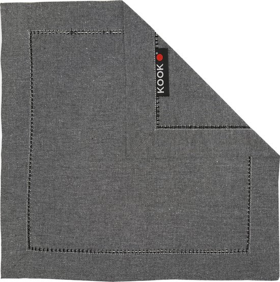 Set de serviettes KOOK / 4 melange Black