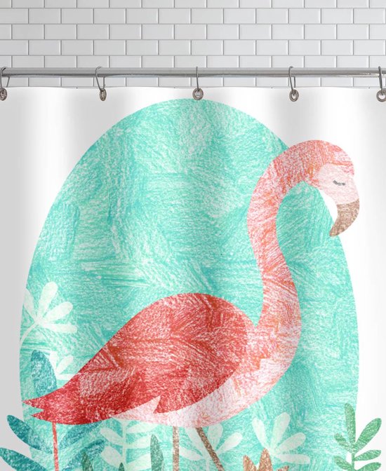 Flamingo Douchegordijn bol