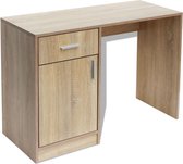 vidaXL Bureau avec tiroir et armoire 100x40x73 cm en chêne
