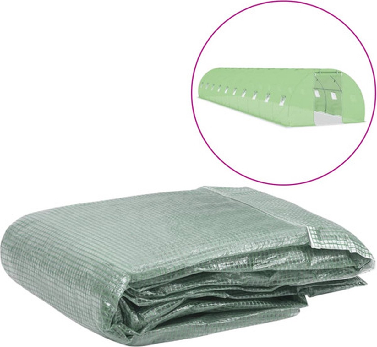 vidaXL Kashoes - vervangend - (45 - m²) - 300x1500x200 - cm - groen