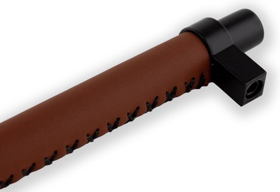 Meubel Upgrade Brute Strength - Leren Handgrepen Voor Meubels - 16,5 X 2,5 Cm Industriële Look
